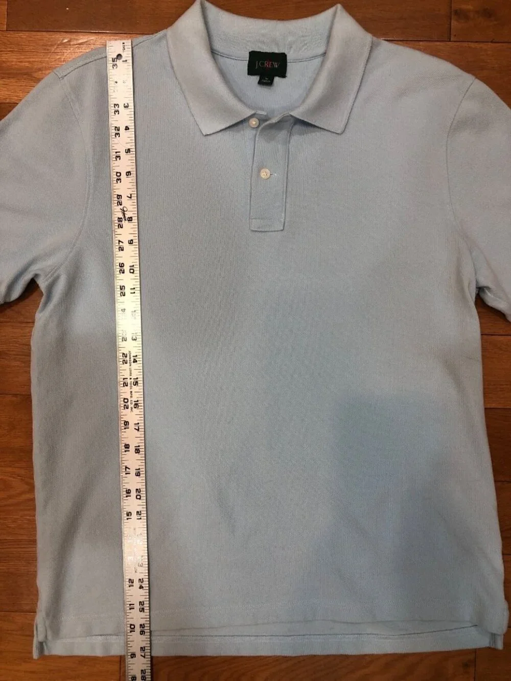 J Crew Oarsman Light Blue Short Sleeve Polo Collegiate Preppy Coastal Size M